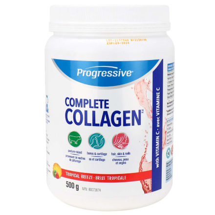 Front of Progressive Complete Collagen Tropical Breeze, 500g