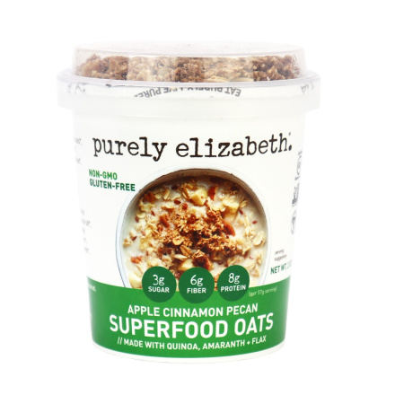Purely Elizabeth Superfood Oats Cup Apple Cinnamon Pecan, 57g