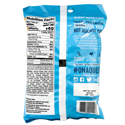 Quest Protein Tortilla Chips Cheddar & Sour Cream, 32g