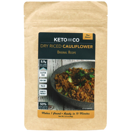 Keto & Co Seasoned Dry Riced Cauliflower Original Recipe, 90g