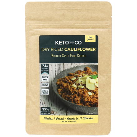 Keto & Co Dry Riced Cauliflower Risotto Style Four Cheese, 114g