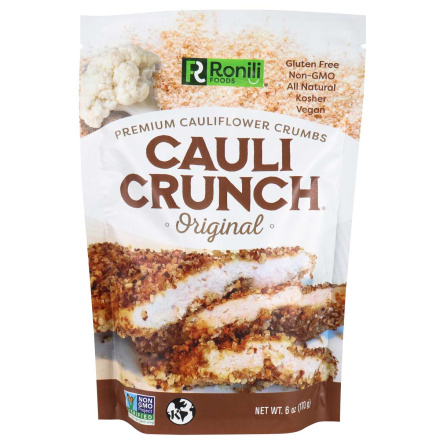 Front of Ronili Foods Cauli Crunch Original Premium Cauliflower Crumbs, 170g
