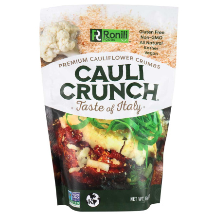 Front of Ronili Foods Cauli Crunch Taste of Italy Premium Cauliflower Crumbs, 170g
