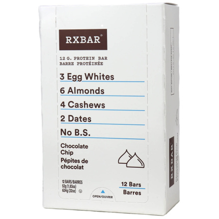 RX Bar Chocolate Chip, 12 pack