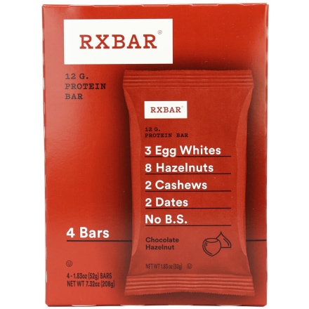 RX Bar Chocolate Hazelnut, 4 bars