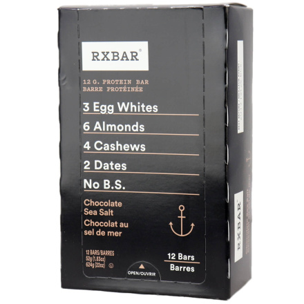 RX Bar Chocolate Sea Salt, 12 pack