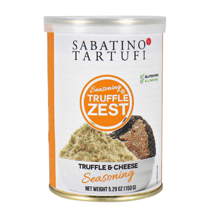 Front of Sabatino Tartufi Seasoning Truffle Zest Truffle & Cheese Seasoning, 150g