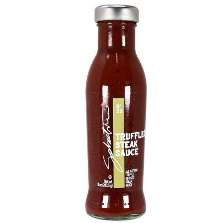 Front of Sabatino Tartufi Truffled Steak Sauce, 283.5g