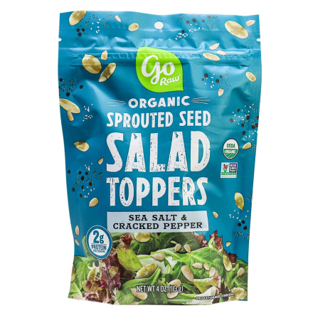 Go Raw Sprouted Seed Salad Toppers Sea Salt & Cracked Pepper, 113g