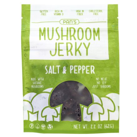 Pan's Mushroom Jerky Salt & Pepper, 62g