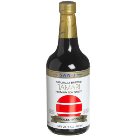 San-J Organic Tamari Gluten-Free Soy Sauce Reduced Sodium, 592ml 