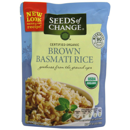 Seeds of Change Organic Brown Basmati Rice - Microwavable, 240g