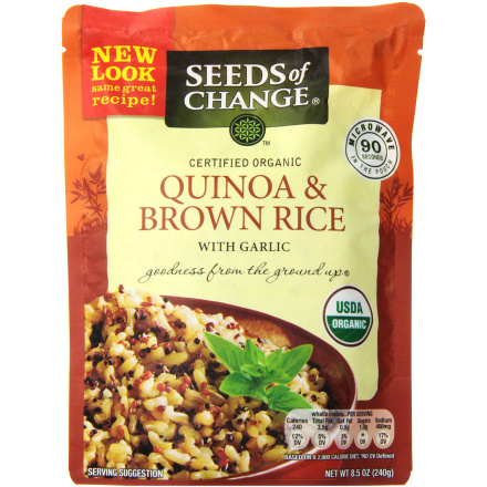 Seeds of Change Organic Quinoa and Brown Rice with Garlic - Microwavable, 240g