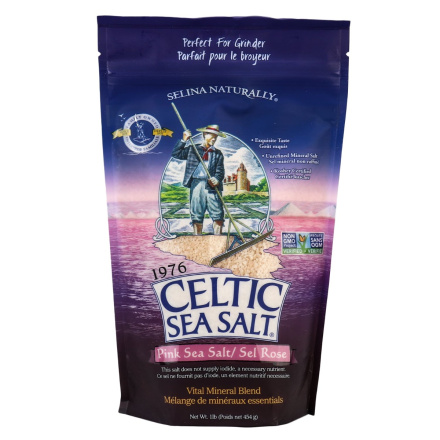 Selina Naturally Celtic Pink Sea Salt, 454g