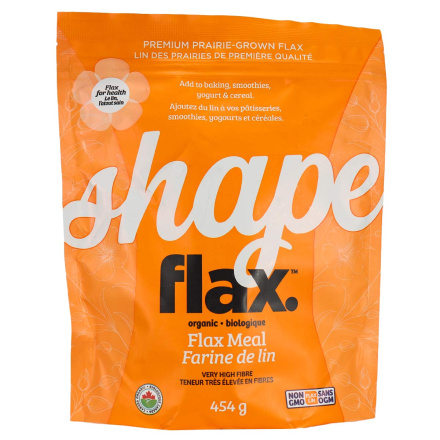Front of Shape Flax Organic Flax Meal, 454g