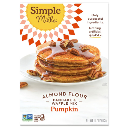 Simple Mills Gluten-Free Almond Flour Pancake & Waffle Mix Pumpkin, 303g