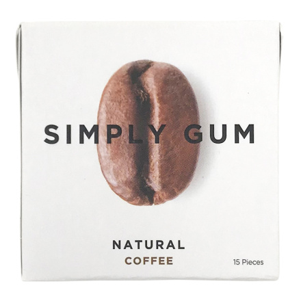 Simply Gum Coffee Gum, 15 pieces