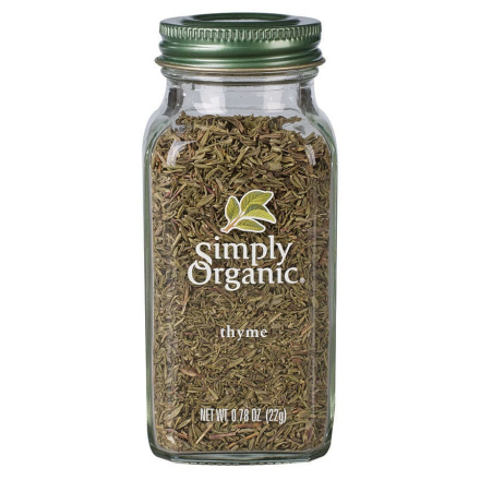 Front of Simply Organic Thyme, 22g