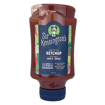 Front of Sir Kensington’s Ketchup Spicy, 525mL