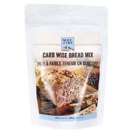 Front of Front of Slice of Life Carb Wise Bread Mix, 274g