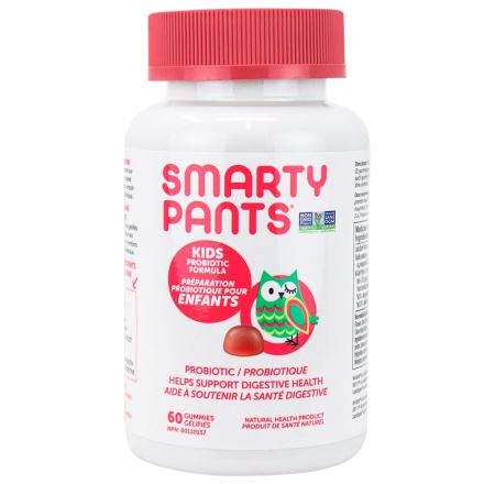 Front of SmartyPants Kids Probiotic Strawberry Creme, 60 Gummies