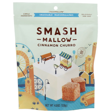 SmashMallow Cinnamon Churro Snackable Marshmallows, 128g