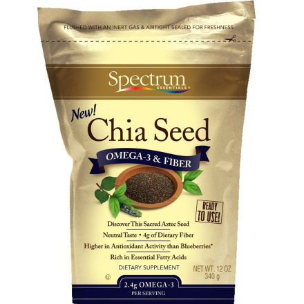 Spectrum Essentials Whole Chia Seeds, 340g