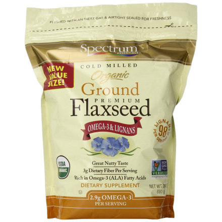 Spectrum Naturals Organic Ground Flaxseed, 396g