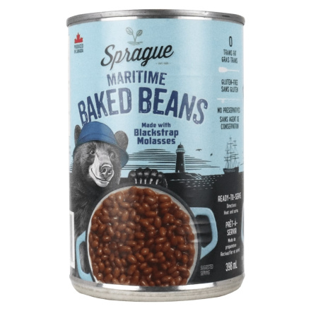 Front of Sprague Maritime Baked Beans With Blackstrap Molasses