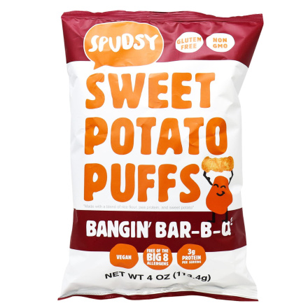 Spudsy Bangin' Bar-B-Q Sweet Potato Puffs, 113g