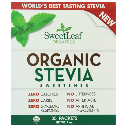 Sweetleaf Organic Stevia Packets, 35 Count