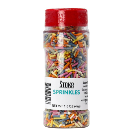 Stoka Sugar Free Rainbow Sprinkles, 42g 