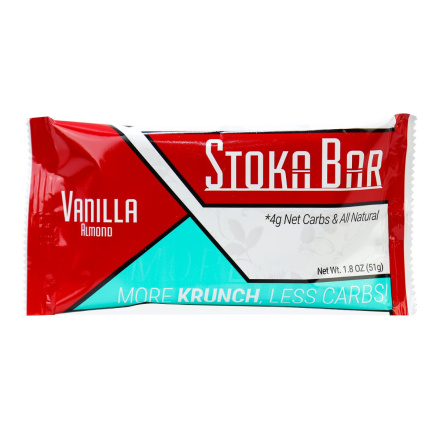Stoka Nutrition Vanilla Almond Keto Bar, 1 Bar
