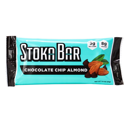 Stoka Bar Chocolate Chip Almond, 1 Bar