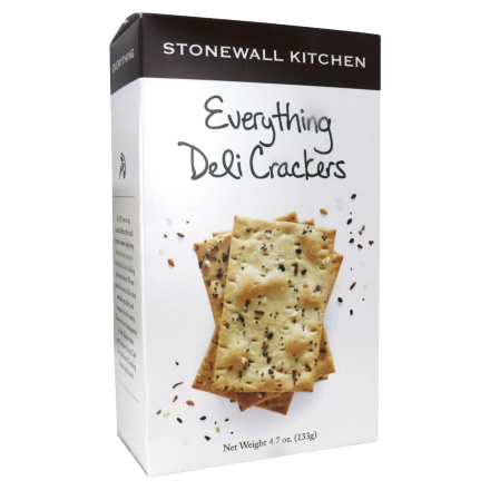 Front of Stonewall Kitchen Deli Crackers Everything