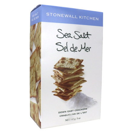 Front of Stonewall Kitchen Sea Salt Crackers