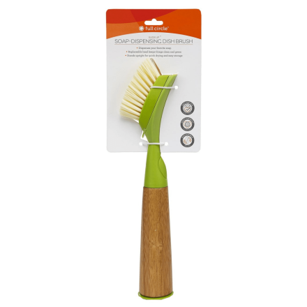 Front of Full Circle Soap Dispensing Brush 