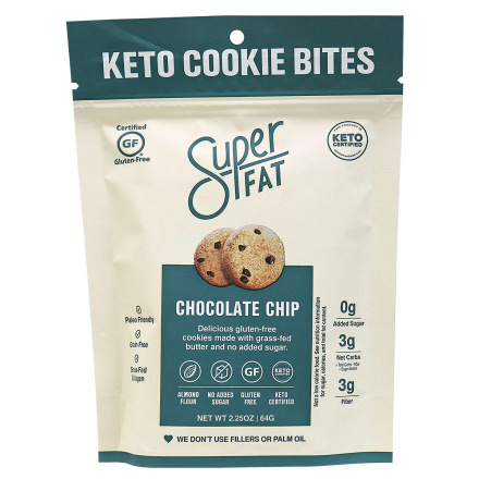 SuperFat Grain-Free Cookies Chocolate Chip, 64g