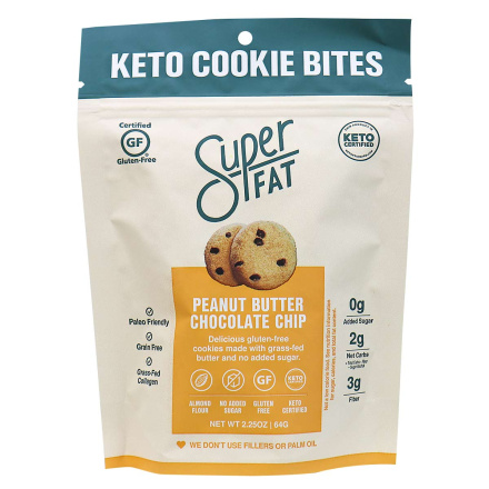 SuperFat Grain-Free Cookies Peanut Butter Chocolate Chip, 64g