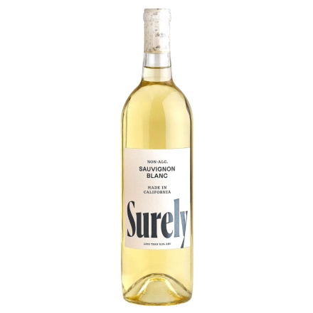 Front of Surely Non-Alcoholic Sparkling Sauvignon Blanc Wine