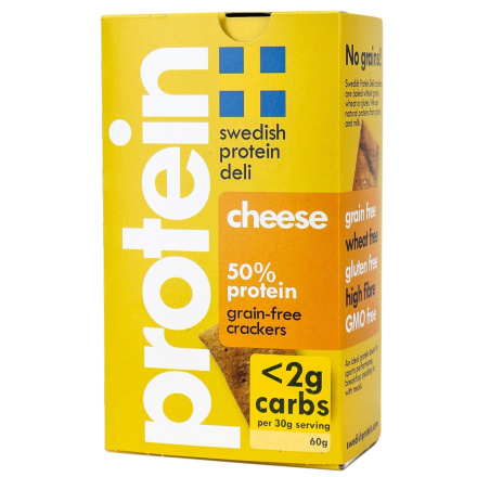 Swedish Protein Deli Protein Cheese Grain-Free Crackers, 60g