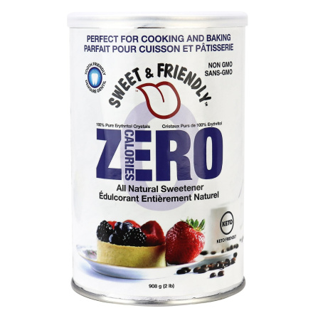 Sweet & Friendly 100% Pure Erythritol Cannister, 908g