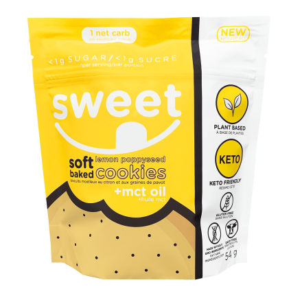 Sweet Nutrition Soft Baked Lemon Poppyseed, 6 Cookies 