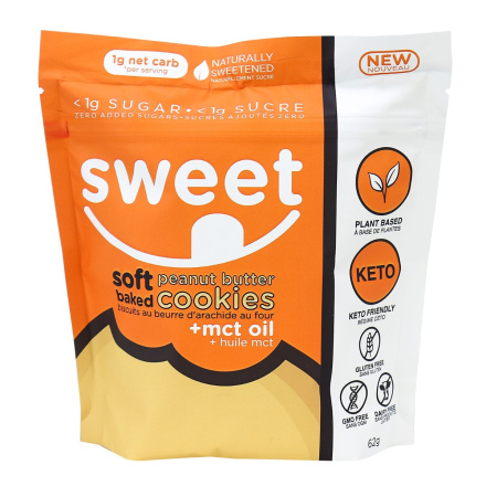 Sweet Nutrition Zero Sugar Peanut Butter Cookies, 70g