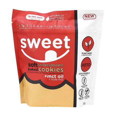 Sweet Nutrition Zero Sugar Snickerdoodle Cookies, 68g