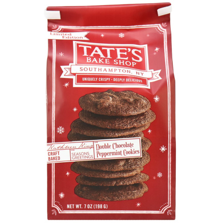 Tate's Bake Shop Double Chocolate Peppermint Cookies, 198g