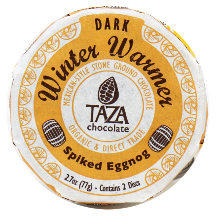 Taza Organic Spiked Eggnog Chocolate Mexicano Discs, 77g