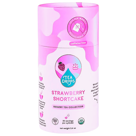 Front of Tea Drops Strawberry Shortcake, 70g