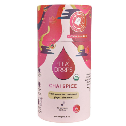 Front of Tea Drops Chai Spice, 2.8 oz
