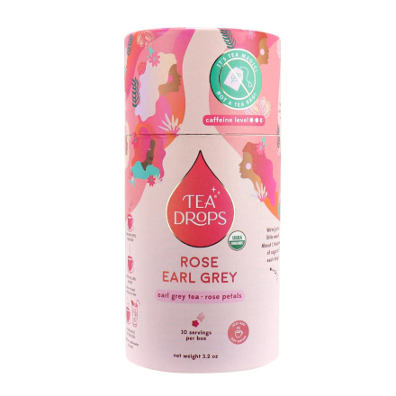 Front of Tea Drops Rose Earl Grey, 3.2 oz